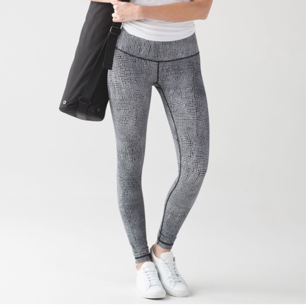 Lululemon Wunder Under Pant Lll In Fall Net Sz: 10 - image 1